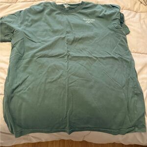 Reebok Men's Teal Crew Neck Short Sleeve Tee